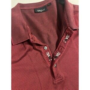 VTG Bobby Jones Collection 90’s Jacquard Mercerized Cotton Golf Polo Shirt XL